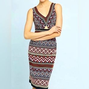 NWT Anthropologie Akemi + Kin Women's Geo-Embroidered Column Dress